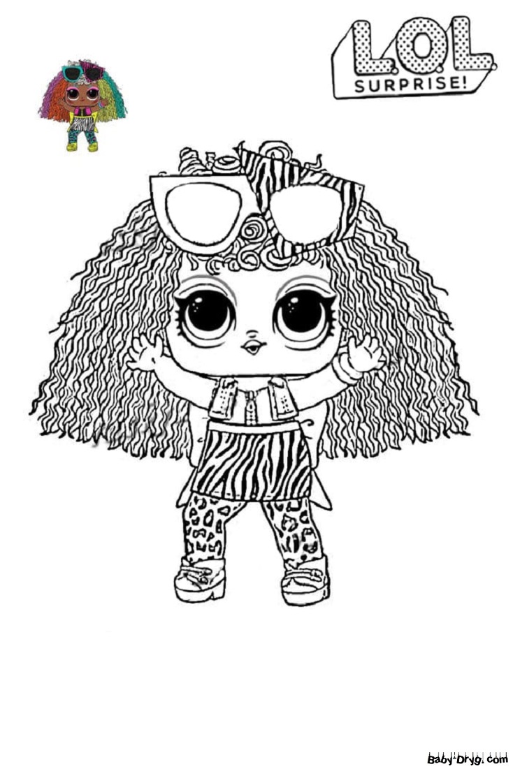 Coloring page for girls lol doll coloring page | Coloring LOL dolls
