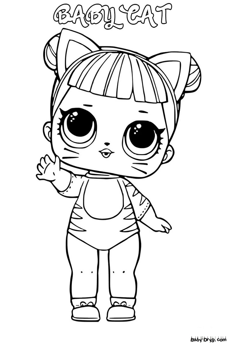 Coloring page for girls LOL dolls | Coloring LOL dolls
