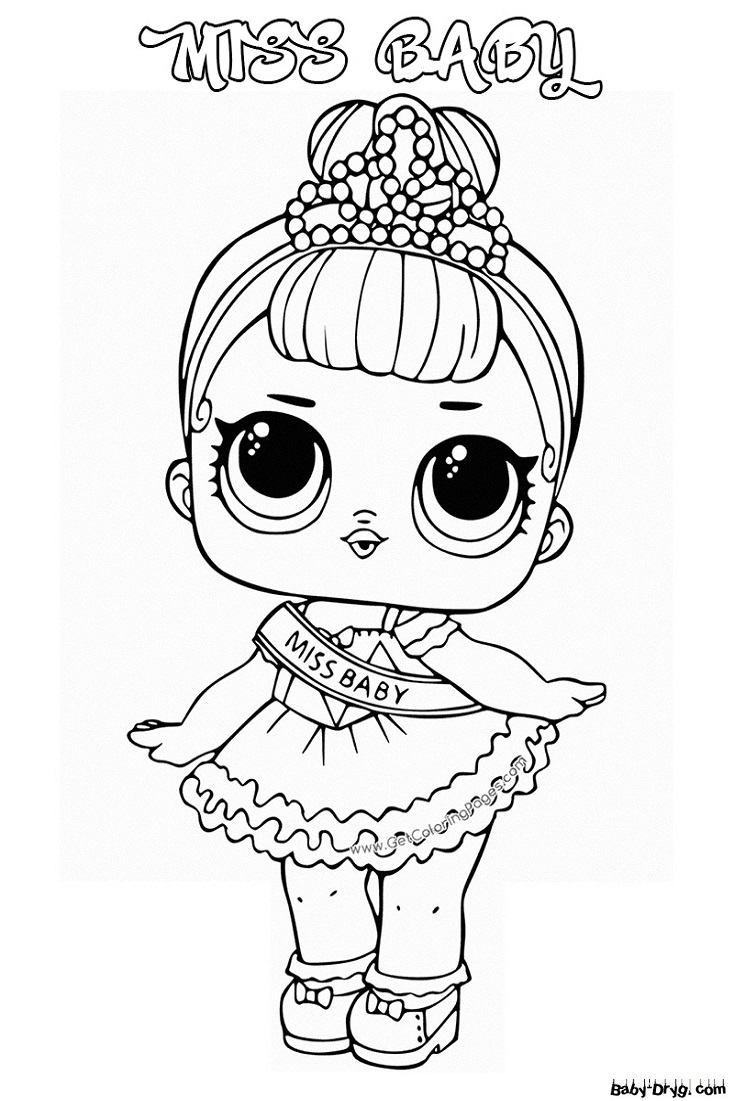 Coloring page for girls LOL print for free | Coloring LOL dolls