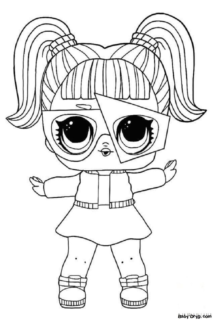 Coloring page Glamstronaut | Coloring LOL dolls printout