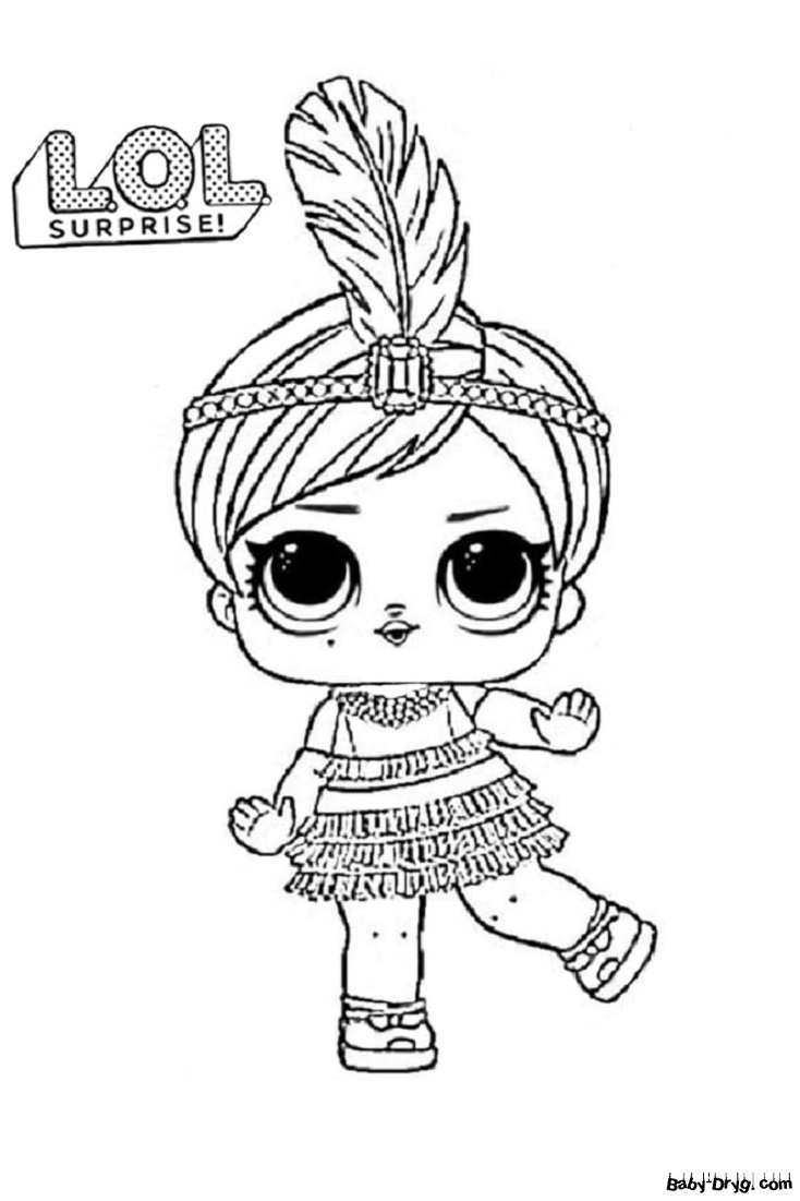 Coloring page Great Baby dances | Coloring LOL dolls