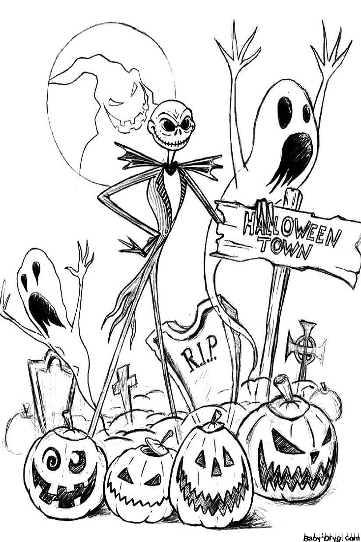Coloring page I'll give you a fun holiday | Coloring Halloween