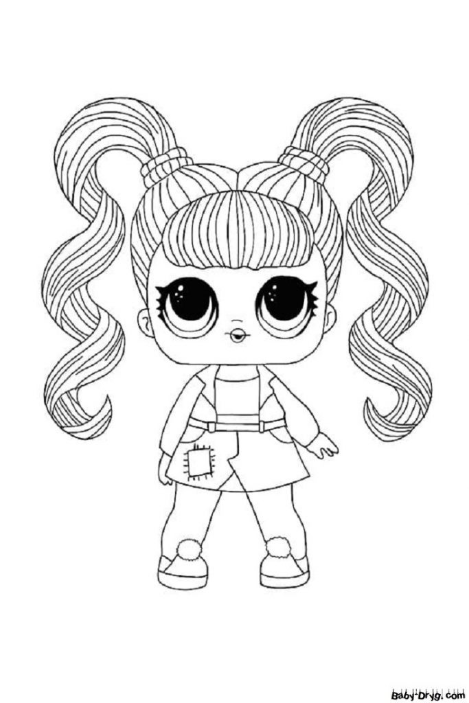 Coloring page Jelly Jam | Coloring LOL dolls printout