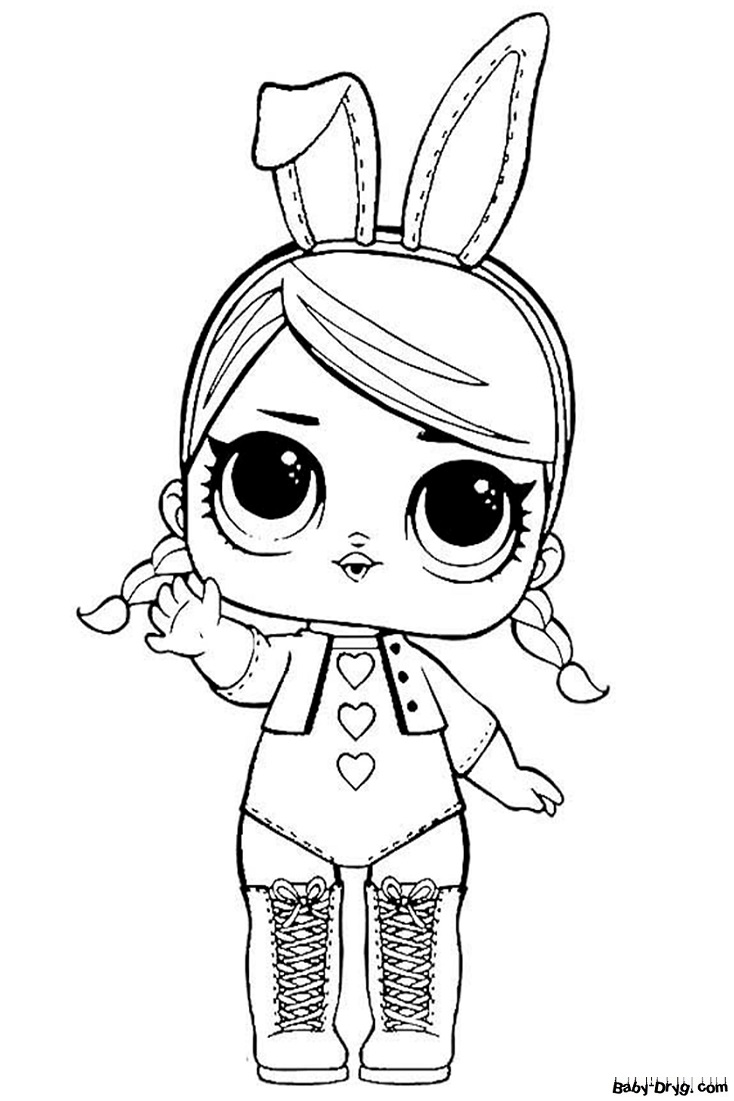 Coloring page L.O.L Bunny Hops | Coloring LOL dolls printout