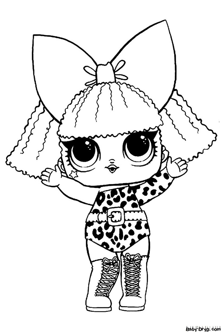 Coloring page L.O.L. Diva doll | Coloring LOL dolls