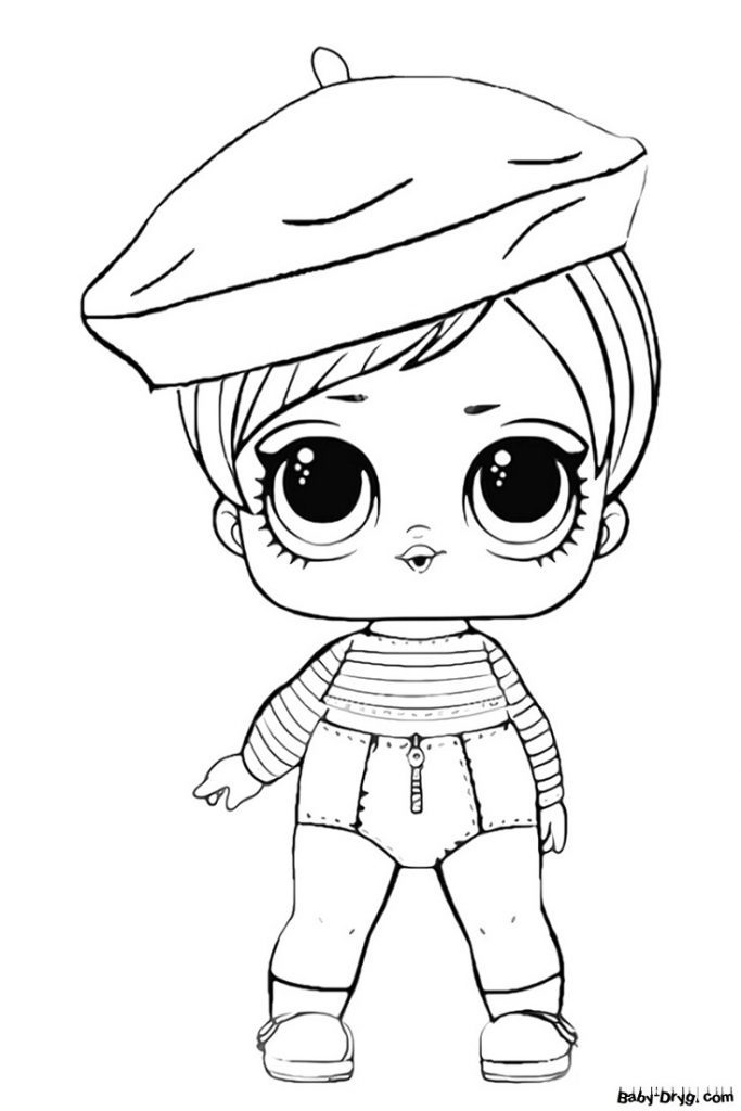 Coloring page L.O.L Lady Beatnik | Coloring LOL dolls