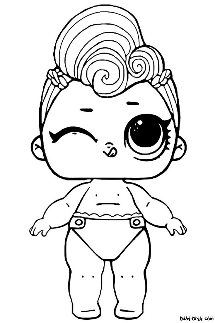 Coloring page Lady Grange - Little Sister | Coloring LOL dolls