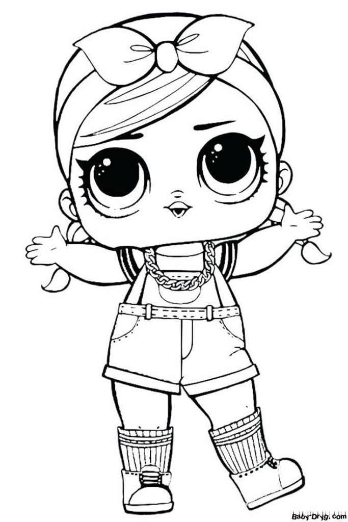 Coloring picture of LOL | Coloring LOL dolls printout