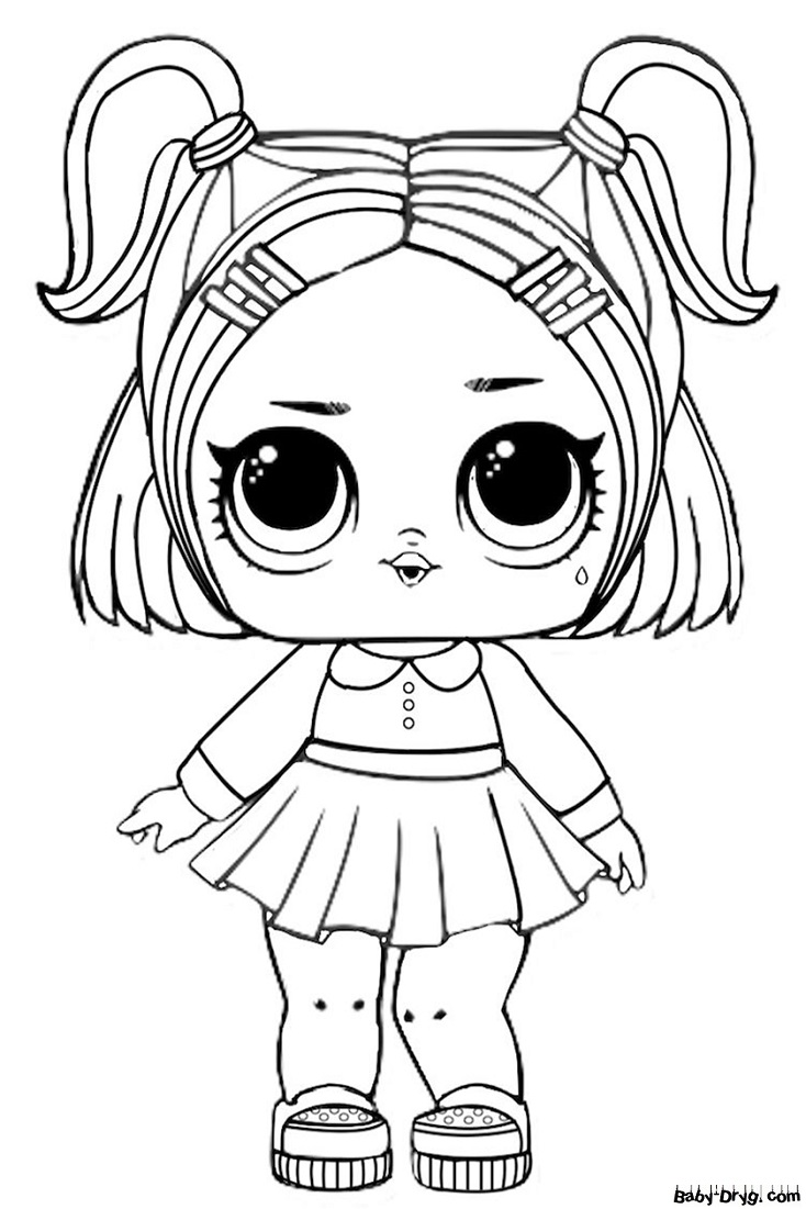 Coloring page Lady Twilight | Coloring LOL dolls printout