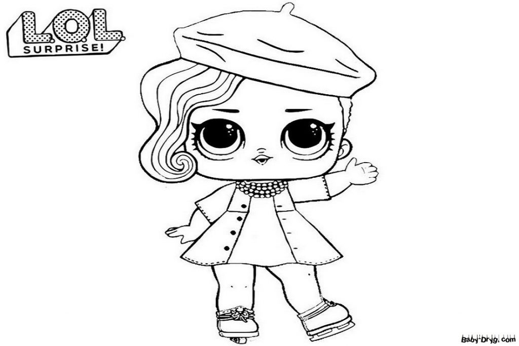 Coloring page Let's go skating? | Coloring LOL dolls