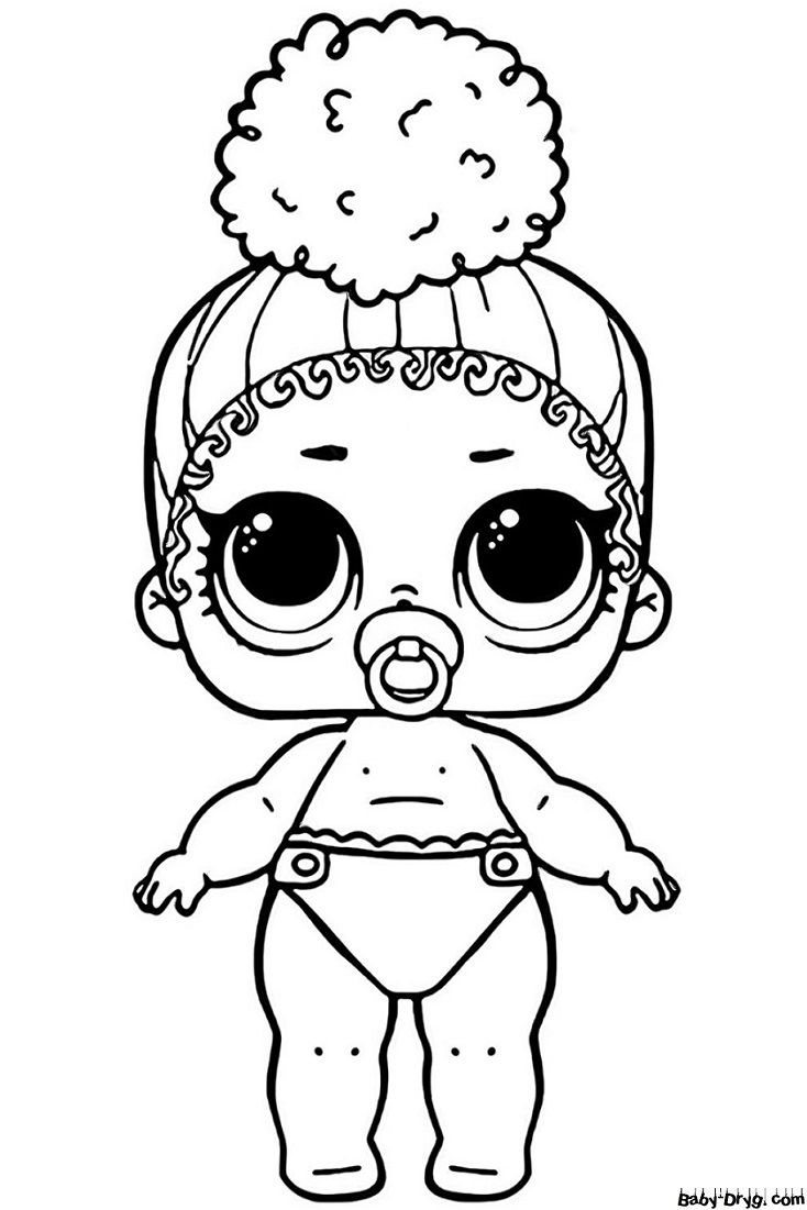 Coloring page Lil Foxy | Coloring LOL dolls printout