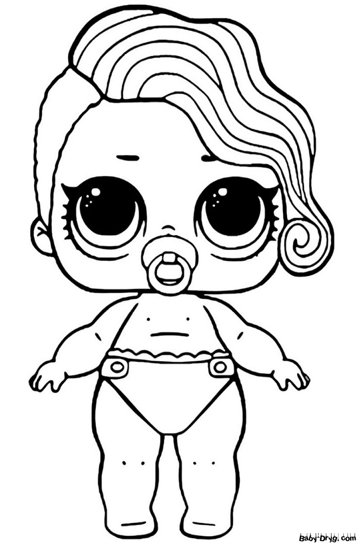 Coloring page LOL Daring Beauty | Coloring LOL dolls