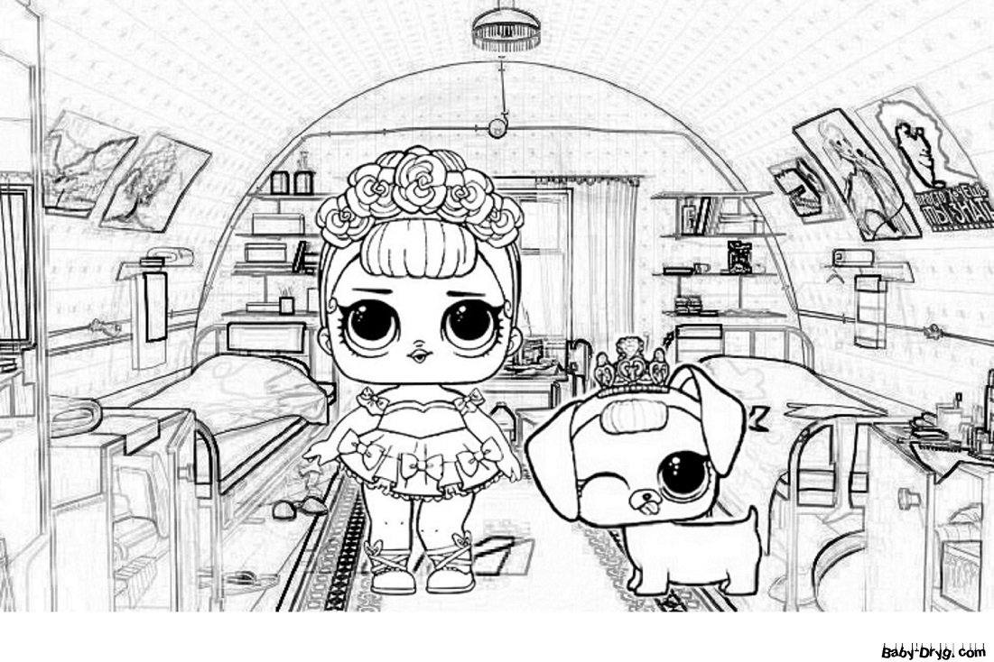 Coloring page lol dolls always look flashy | Coloring LOL dolls