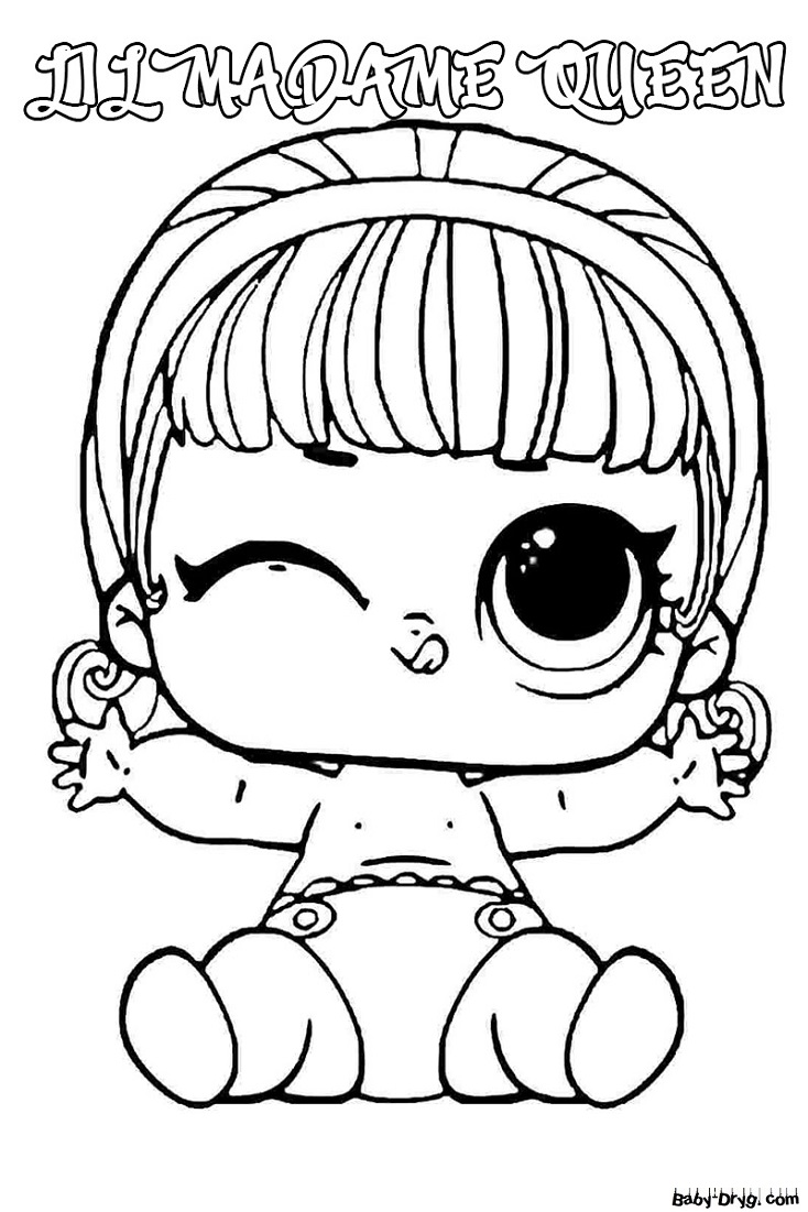 Coloring page LOL dolls print a4 | Coloring LOL dolls