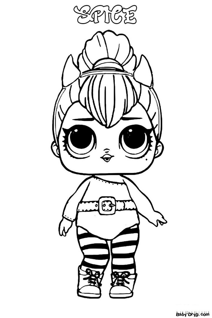 Coloring page LOL dolls print for free | Coloring LOL dolls