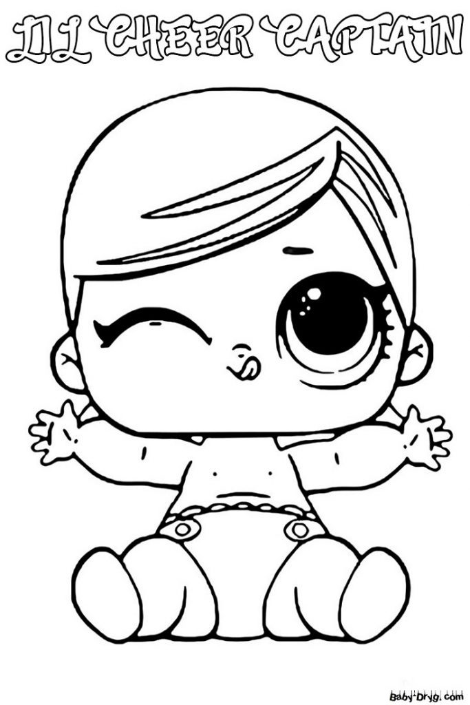Coloring page LOL print free A4 | Coloring LOL dolls