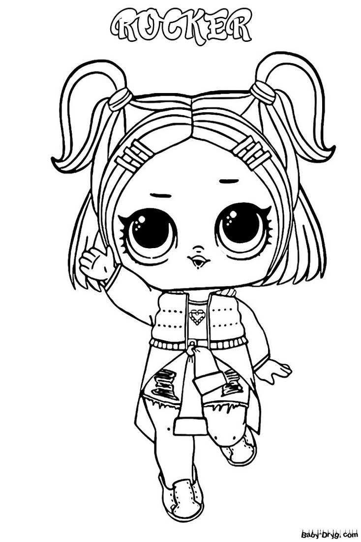Coloring page LOL print free format a4 | Coloring LOL dolls