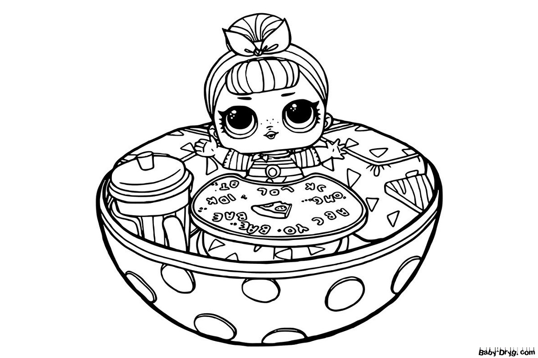 Coloring page LOL surprise doll | Coloring LOL dolls