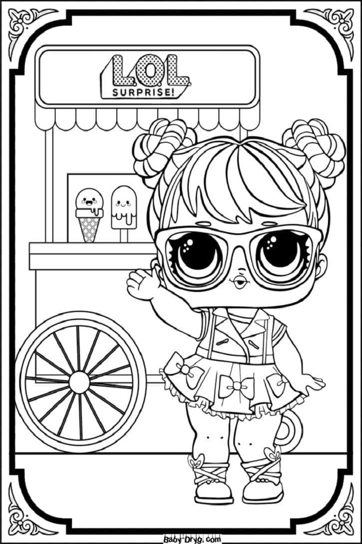 Coloring page lol sweetie | Coloring LOL dolls printout