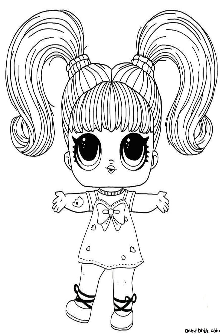Coloring page LOL Yin and Yang | Coloring LOL dolls printout