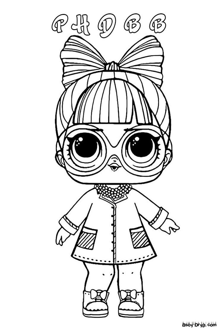 Coloring page lola doll format a4 | Coloring LOL dolls