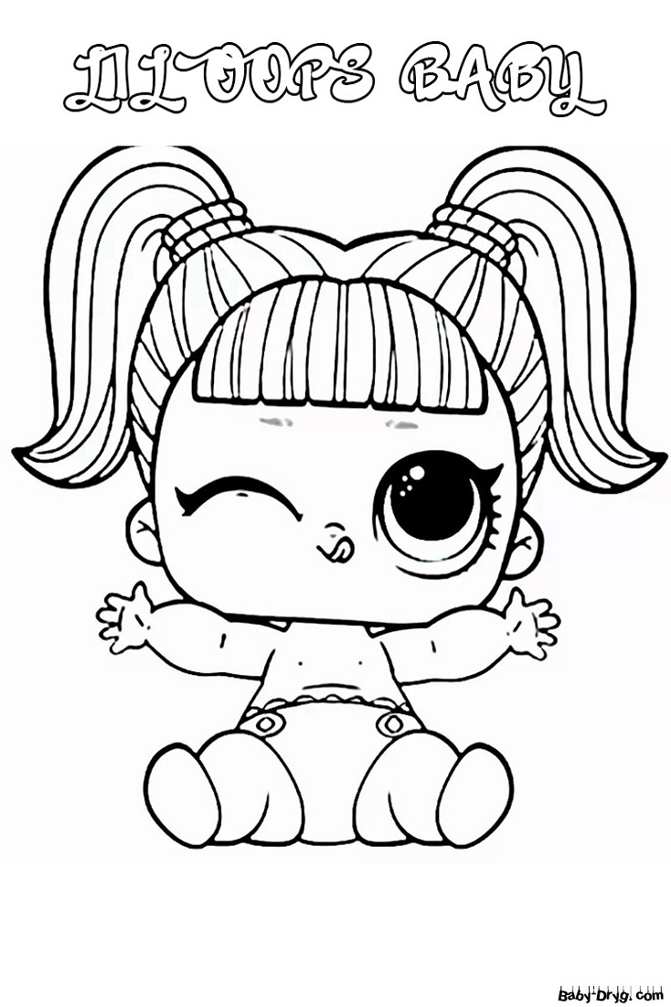 Coloring page lola printable doll format a4 | Coloring LOL dolls