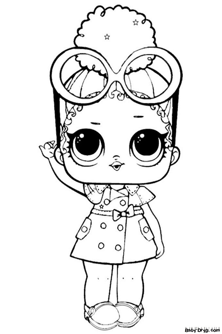 Coloring page Queen of Bosses | Coloring LOL dolls