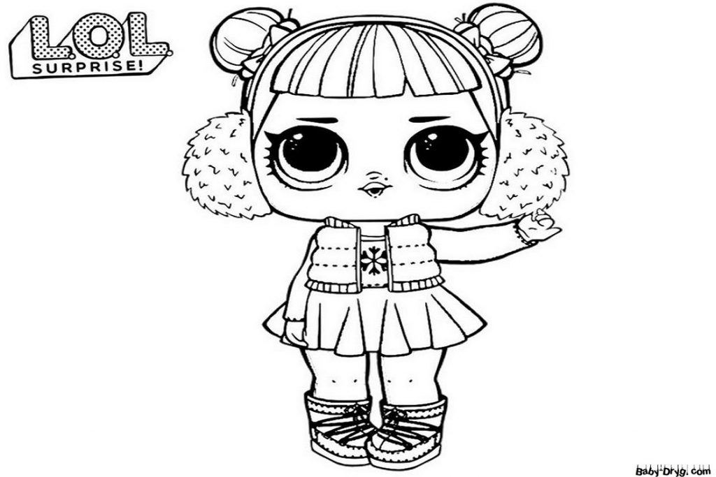 Coloring page Ready for winter! | Coloring LOL dolls