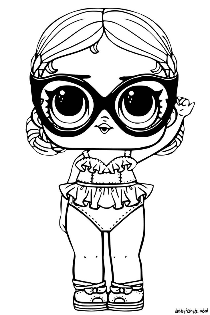 Coloring page Relax Lady | Coloring LOL dolls printout