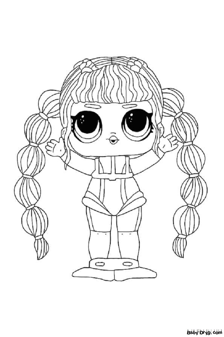Coloring page Scooba Baby | Coloring LOL dolls printout