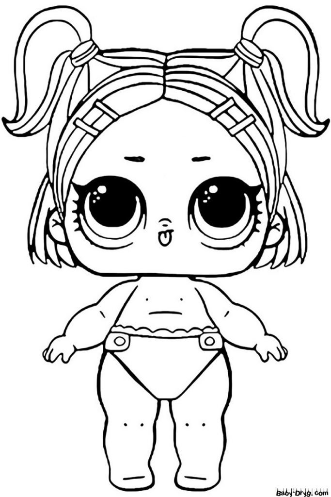 Coloring page Sister Sprint doll | Coloring LOL dolls