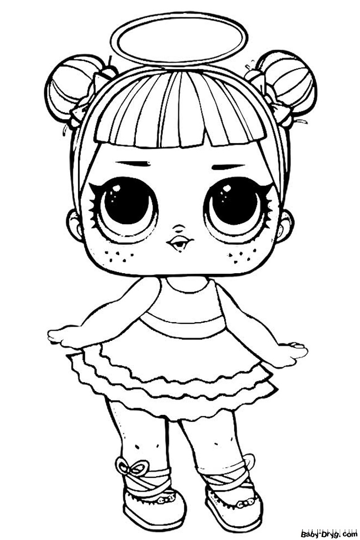 Coloring page Sugar Loaf Doll | Coloring LOL dolls printout