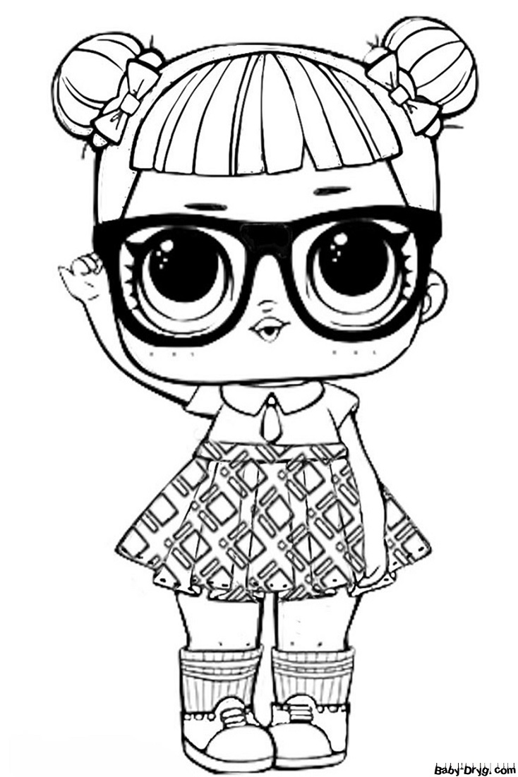 Coloring page Teacher's favorite | Coloring LOL dolls