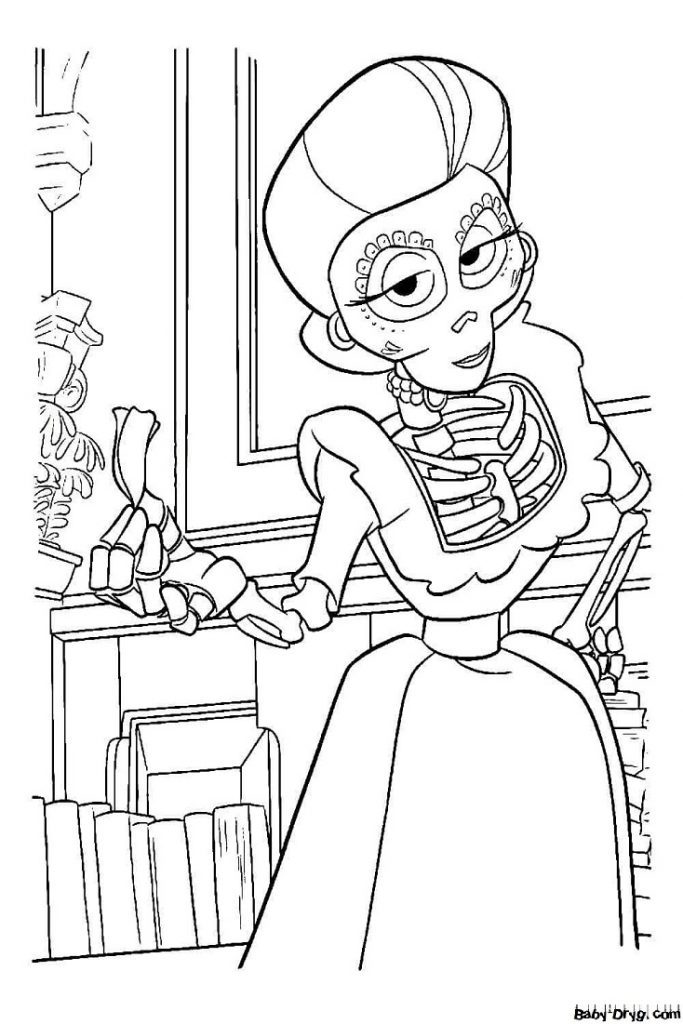 Coloring page The Secret of Coco | Coloring Halloween
