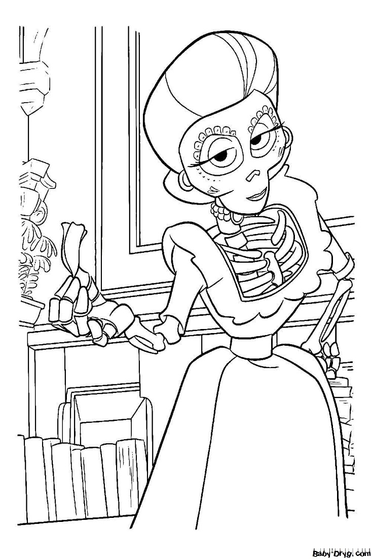 Coloring page The Secret of Coco | Coloring Halloween