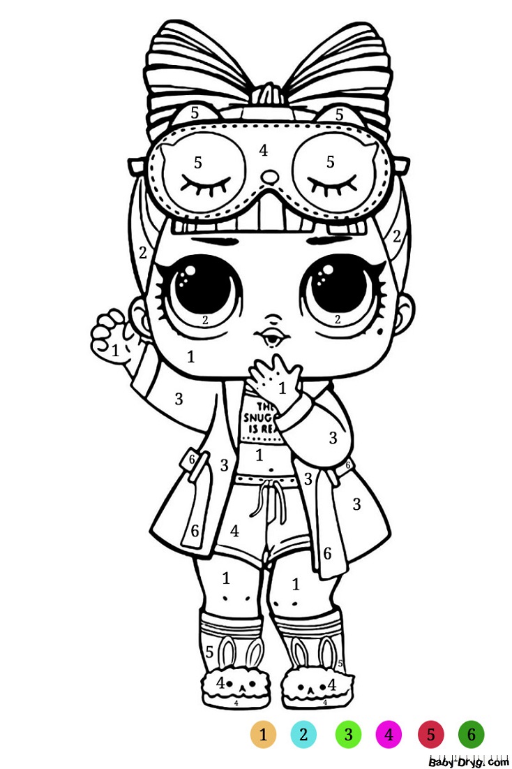 Coloring page What kind of doll will you get if you choose the right color? | Coloring LOL dolls