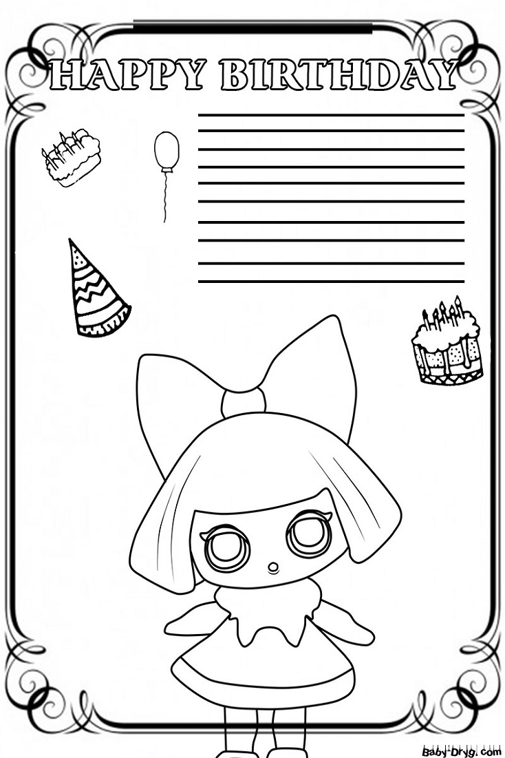 Coloring page What wish are you making? | Coloring LOL dolls