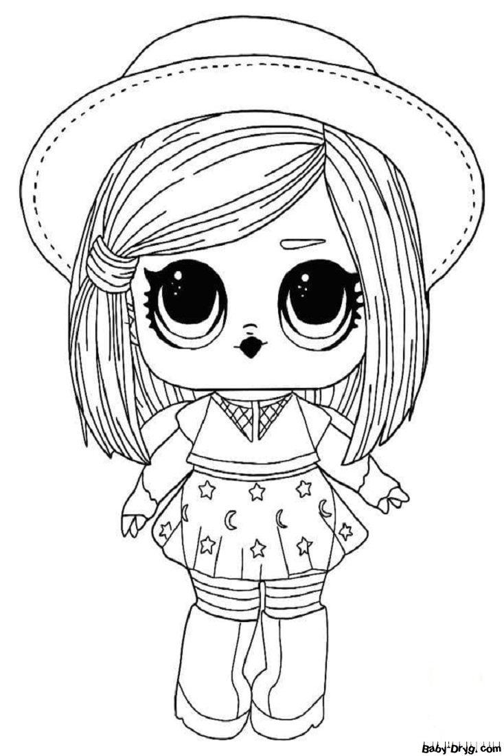 Coloring page Witch LOL | Coloring LOL dolls printout