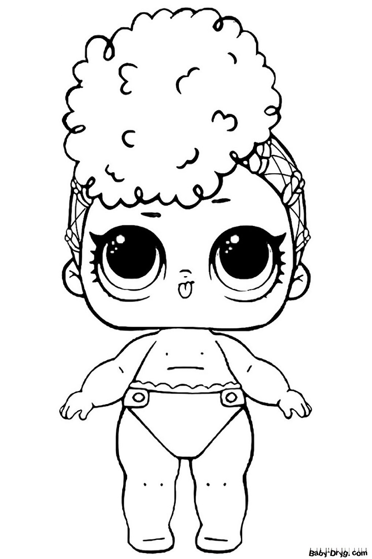 Coloring page Younger Rebound Wave | Coloring LOL dolls