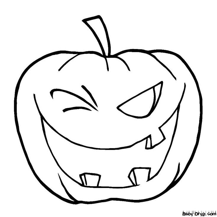 Coloring | Picture Fun Halloween Pumpkin | Coloring Halloween
