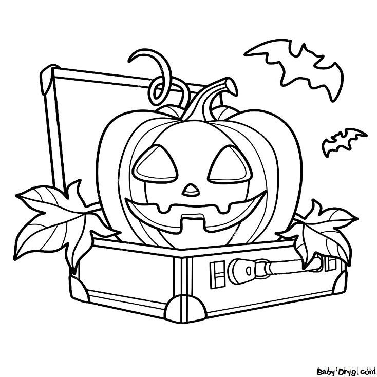 Coloring | Picture Pumpkin 10 for Halloween