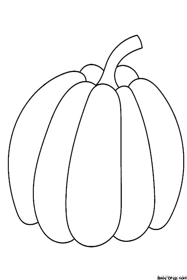 Coloring | Picture Pumpkin 13 for Halloween