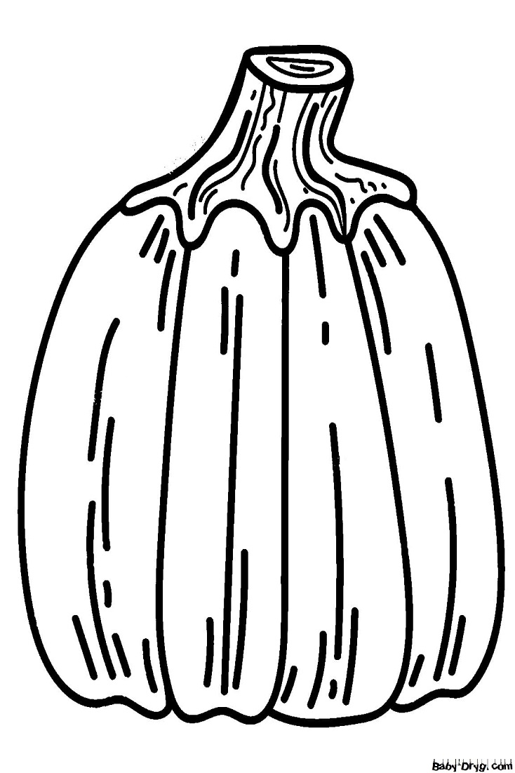 Coloring | Picture Pumpkin 14 for Halloween