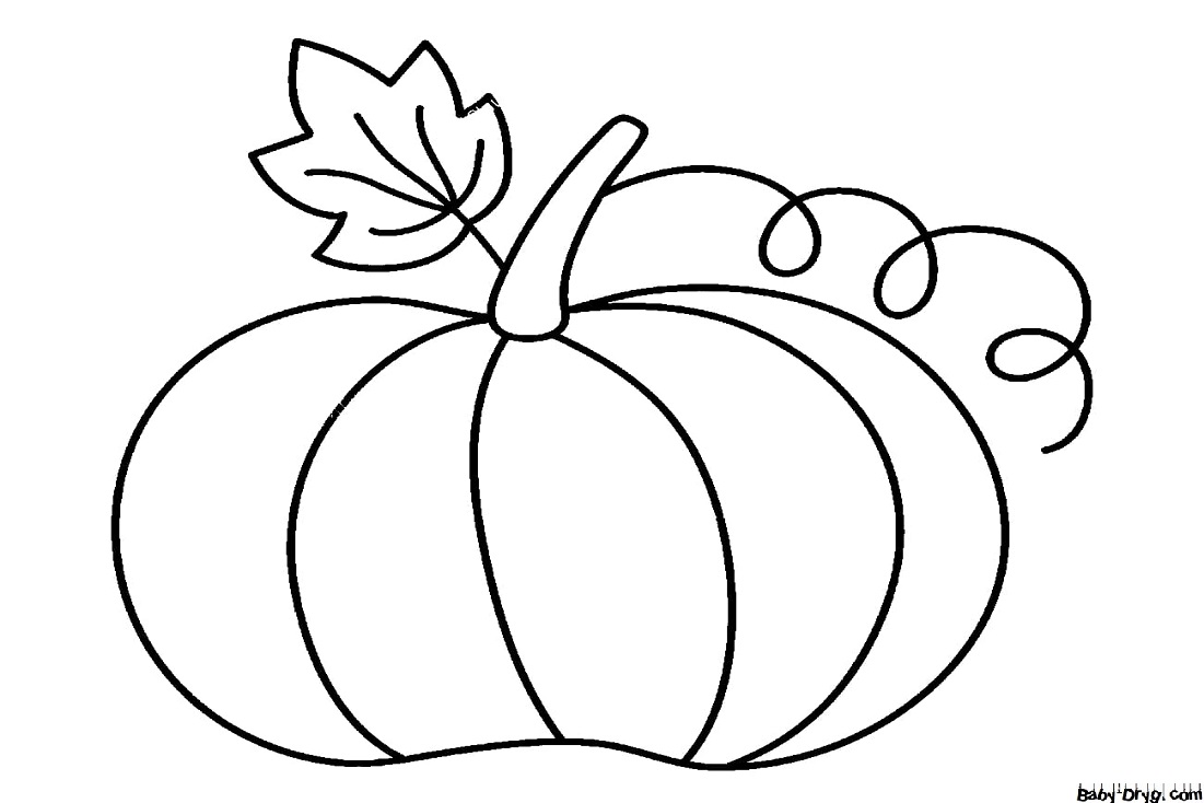 Coloring | Picture Pumpkin 21 for Halloween