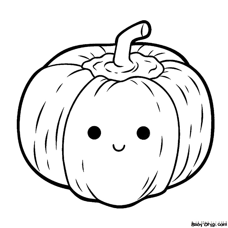 Coloring | Picture Pumpkin 23 for Halloween
