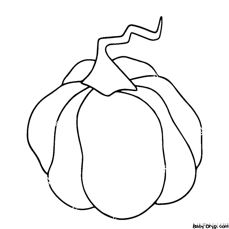 Coloring | Picture Pumpkin 2 for Halloween