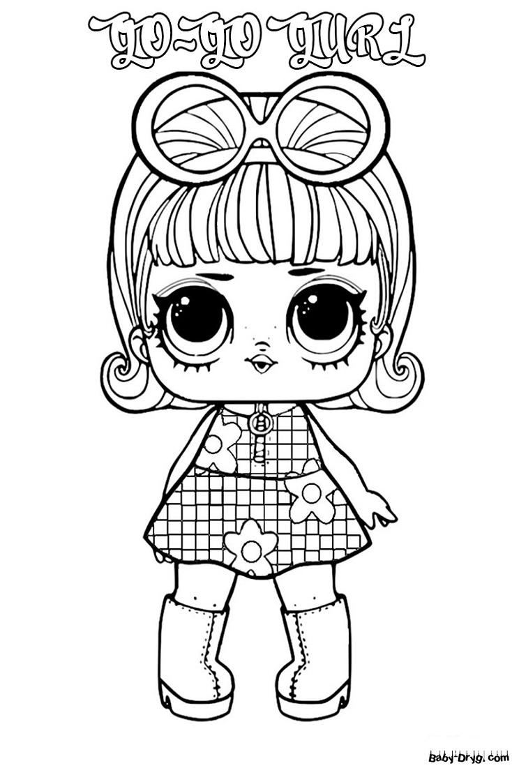 Free coloring page for girls LOL | Coloring LOL dolls