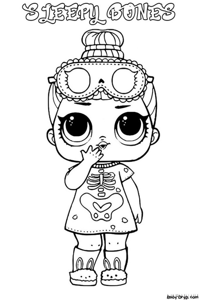 LOL coloring page for children to print out | Coloring LOL dolls
