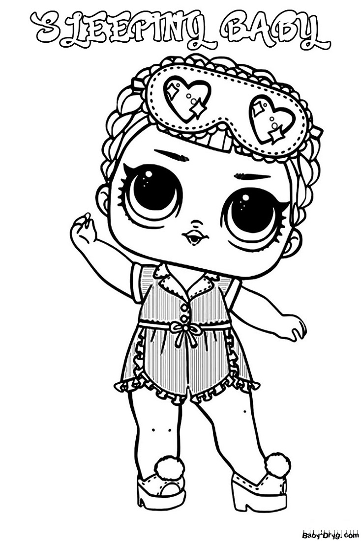 LOL doll coloring page for children to print out | Coloring LOL dolls
