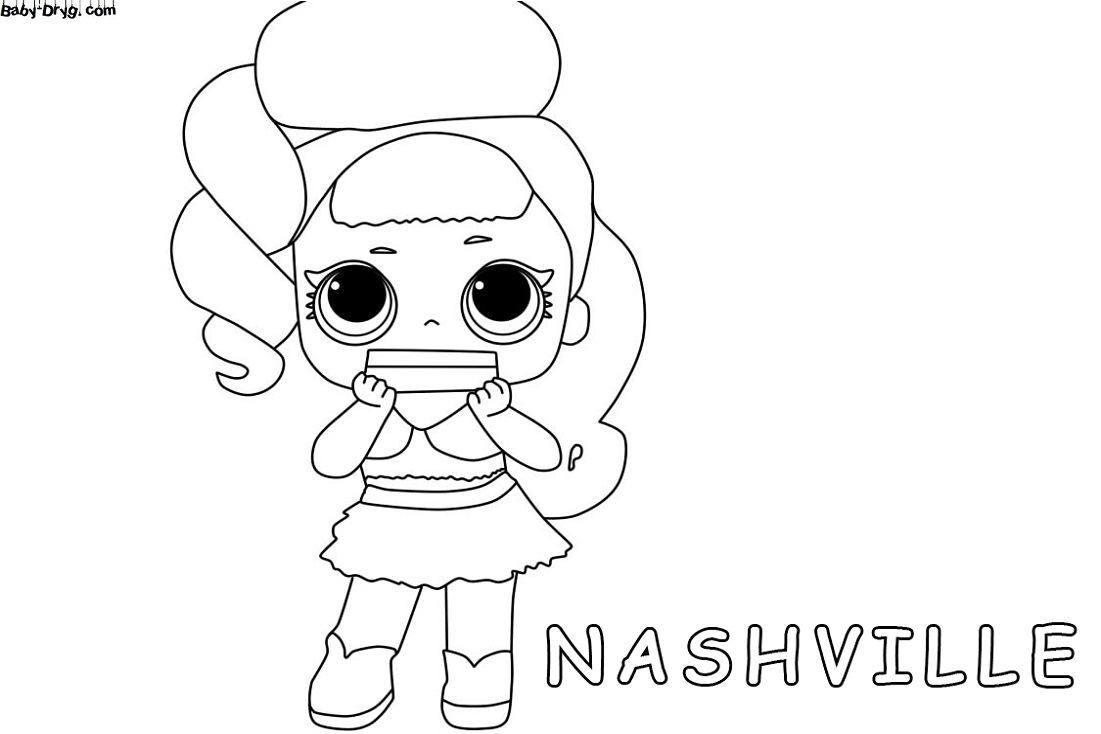 Nashville LOL Surprise Remix coloring page | Coloring LOL dolls